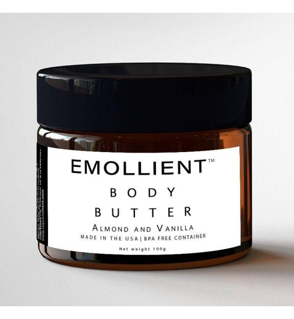 Emollient creamy non greasy 72 hour moisture retaining super natural body butter